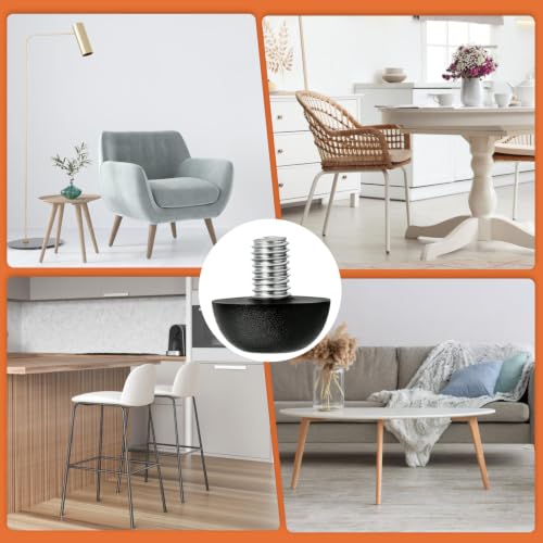 8-Piece 8mm x 1.25 M8 Portable Adjustable Furniture Leg Leveler - color: 8pcs