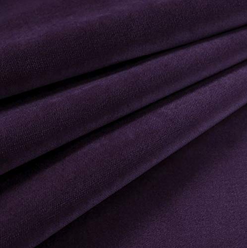 54" Wide JB Martin Upholstery Velvet Fabric Como Deep Purple Sold by The Yard