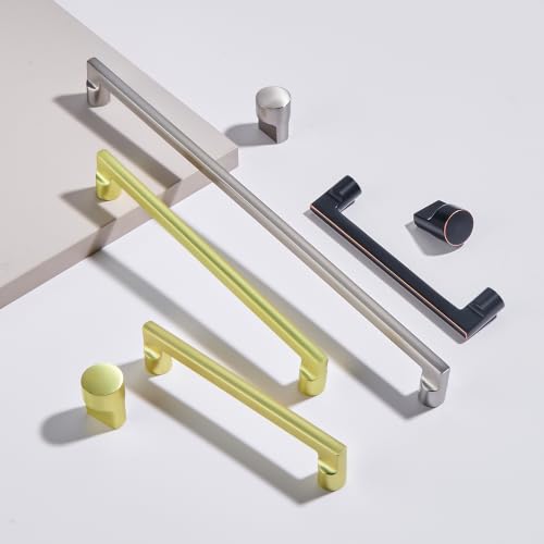 AVICCI 10 Pack Cabinet Pulls 10 Pack 7.5"/192mm Brushed Nickel Kitchen Cabinet Handles Modern Pulls for Dresser Drawers,Cabinet Hardware Cabinet pulls - color: Brushed Nickel, size: 7.5"(192mm)Hole Center-5Pcs