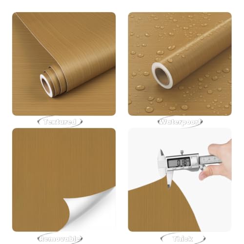 YENHOME Wood Wallpaper Peel and Stick Wood Grain Contact Paper for Walls - color: Light Bamboo, size: 30" x 200"
