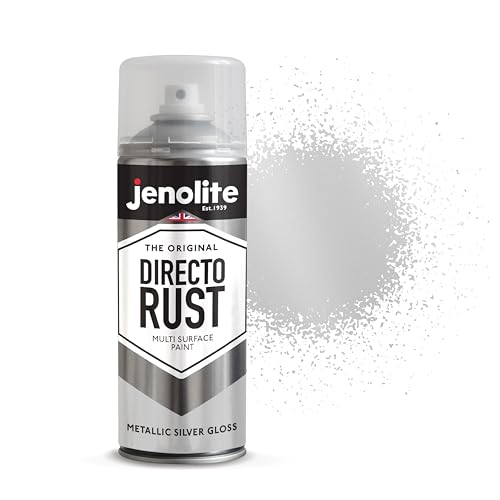 JENOLITE Directorust Metallic Finish Aerosol, Silver 1x13.5oz - color: Silver