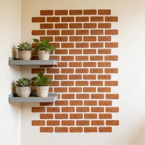 TIAMECH A4 Reusable Brick Wall Stencil for Painting - color: Brick Wall