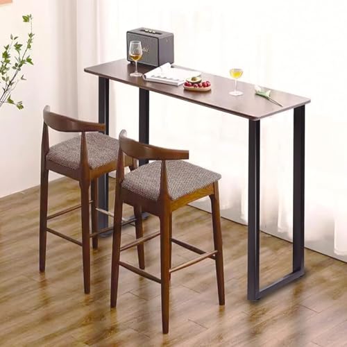 Taelakeni 36 Inch Metal Bar Table Legs, Heavy Duty Dinning Table Leg with Adjustment Feet Pads, Set of 2, Industrial Style - color: Square, size: 36 IN