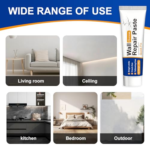 Drywall Repair Kit, Wall Mending Agent with Scraper, Wall Patch Repair Kit, Simple Filling of Wall Holes&Efficient Crack Repair