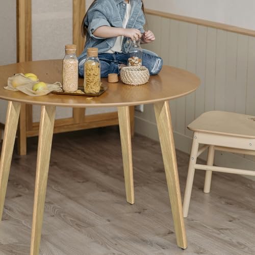 QLLY 30 Inch Solid Wood Table Legs, Wood Furniture Replacement Leg, Natural - color: Natural, size: 30"