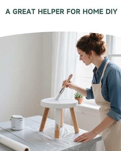 voomey 16 Pcs 6 Inch Paint Roller Kit with Small Paint Roller, Paint Brush, Paint Tray with Liners, Foam Paint Roller for Painting Door, Walls, Cabinet