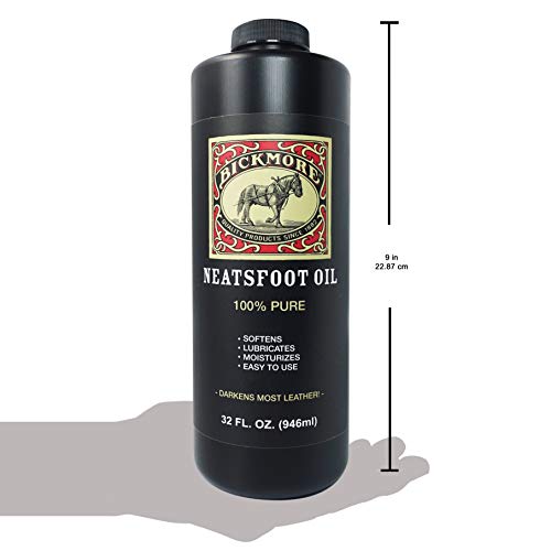 Bickmore 100% Pure Neatsfoot Oil - Leather Conditioner and Wood Finish - size: 8 Fl Oz (Pack of 1)