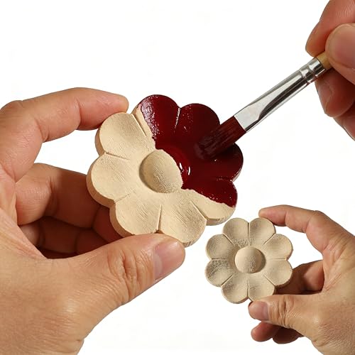 Nsrisml Wooden Decals Trim Rosette Inlays, Wood Appliques Onlays for Wall Cabinet Dresser Staircase DIY Projects (4Pcs, 7.87") - color: 4-pack, size: 20x5cm/7.87" x1.97"