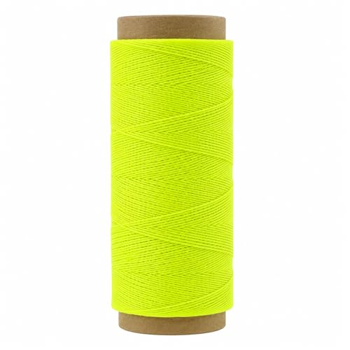 Mandala Crafts 200M 0.45mm Lime Green Round Waxed Thread for Leather Sewing - color: Lime Green, size: Round 0.45mm 219 Yards 200M