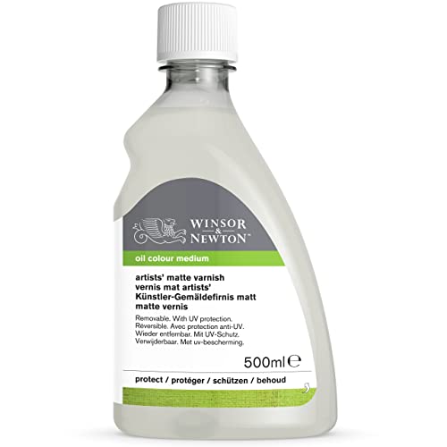 Winsor & Newton Professional Artists' Matt Varnish, 500ml Bottle - color: Matt Varnish, style: 16.9-oz Bottle