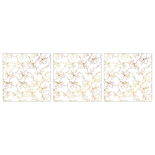 Gold Foil Rub on Transfer for Furniture DTF Transfers for Wood Drawer Decor, Magnolia - style: Magnolia