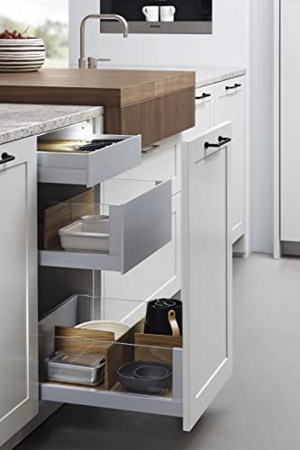 Goo-Ki 6 Pack 3" Center to Center Matte Black Modern Cabinet Pulls Solid Contemporary Home Improvement Hardware Drawer Pulls Zinc Alloy Kitchen Handles - color: Matte Black, size: 3'' Center to Center