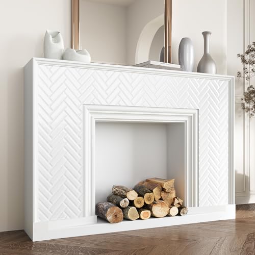 VEELIKE Herringbone Peel and Stick Tile Backsplash White Peel and Stick Backsplash for Kitchen 6 Sheets Back Splash Stick on Tiles 12''x12'' Self Adhesive Waterproof Wall Tile Stickers for Bathroom - size: Box of 6 Tiles