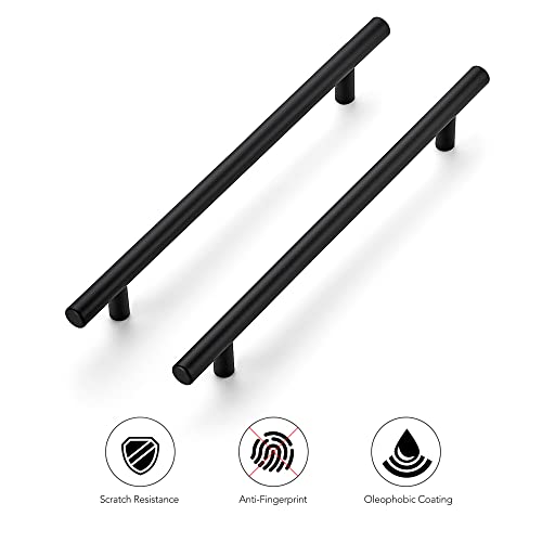 Ravinte Cabinet Pulls,10" Length,7-1/2" Hole Center,Matte Black,5 Pack - color: Matte Black