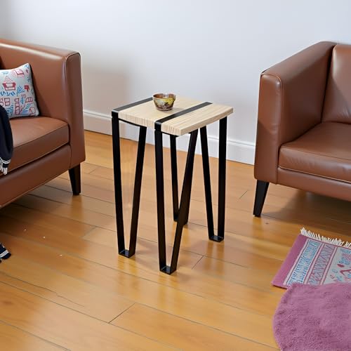 Osring 16 Inch Trapezoid Furniture Legs, Black Metal Coffee Table Feet 4pcs - color: Black, size: 16 Inch