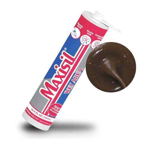 Maxisil Wet Area Silicone Sealant 310ml - A74 Cocoa - color: A74 Cocoa