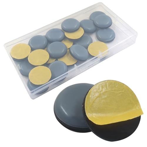 Round Adhesive Furniture Sliders, 1 inch (25mm), 24 Pcs - size: 1 inch (25mm)