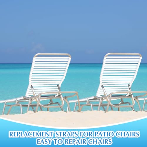 Landical Lawn Chair Webbing for Patio Chairs,2 Inch Wide 10 ft, White - color: white