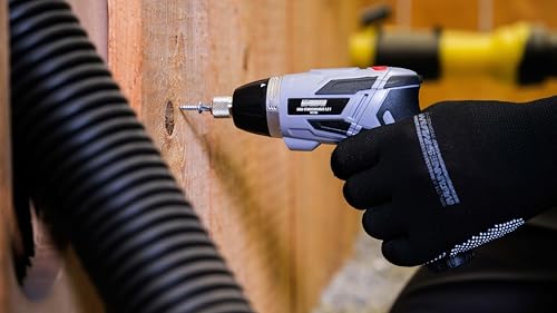 Brüder Mannesmann Cordless Screwdriver 3.6 V Mini Stick Screwdriver with Li-ion Battery, 6 Speed Levels, Compact and Lightweight, Ideal for DIY and Furniture Assembly, 52-Piece Bit Assortment | M17735