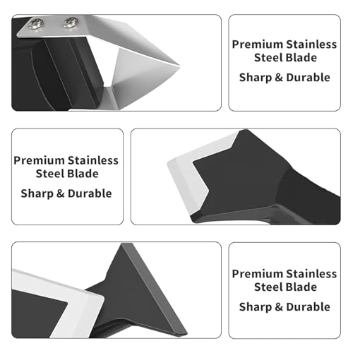 9pcs Silicone Caulking Tool 3 in 1 Stainless Steel Head Scraper Caulk Remover Sealant for Kitchen Bathroom Window - color: 9Pcs
