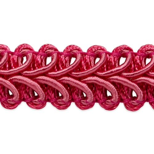 Gimp/Woven Braid Trim by The Yard (Fuchsia) - color: Fuchsia