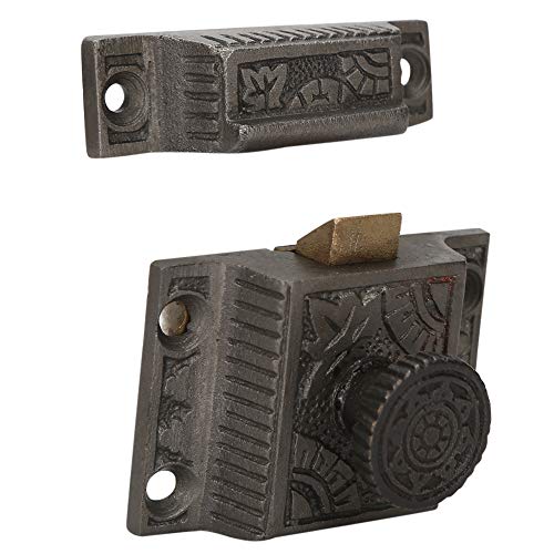 Cabinet Latch, Ideal for Cabinet Closet Kitchen Doors, Antique Cabinet Latch (1, Antique Iron) - color: Antique Iron