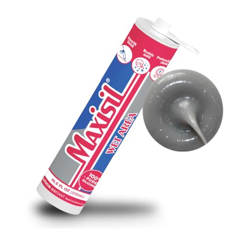 Maxisil Wet Area Silicone Sealant 310ml - A8 Blue Grey - color: A8 Blue Grey