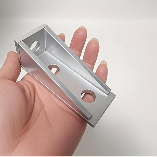 90° Gusseted Fitting for 1-5/8" Unistrut Strut Channel - color: Silvery 4 Pack