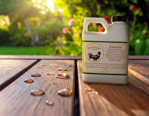 Exterior Wood Finishing Oil- Tung Oil, Linseed Oil and Beeswax, 16 fl.oz