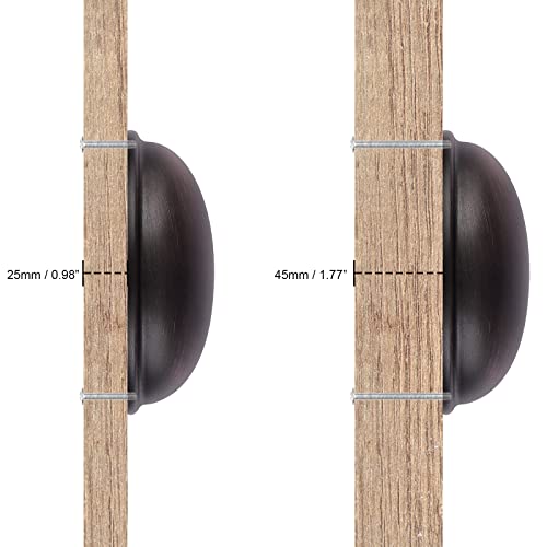 Probrico 10 Pack Oil Rubbed Bronze Cabinet Pulls Bin Cup Drawer Handles, Cabinet Cup Handles 3 Inch Holes Drawer Handles and Knobs, Kitchen Cabinet Hardware - color: Oil Rubbed Bronze