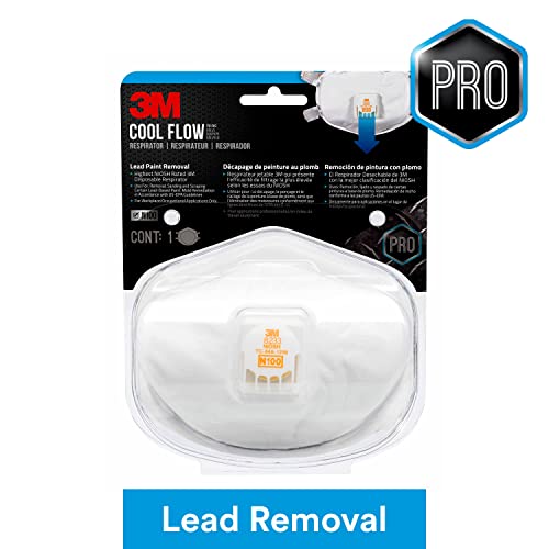 3M Lead Paint Removal Valved Respirator, 1-Pack