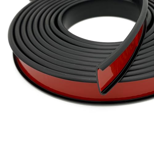 U Shape Plywood Edge Banding - Fit 1/2 inch Edge, Self-Adhesive Edge Trim for Desk, Table, Countertop, Furniture, Black, 20Ft - color: Black, size: 1/2inch (20Ft)