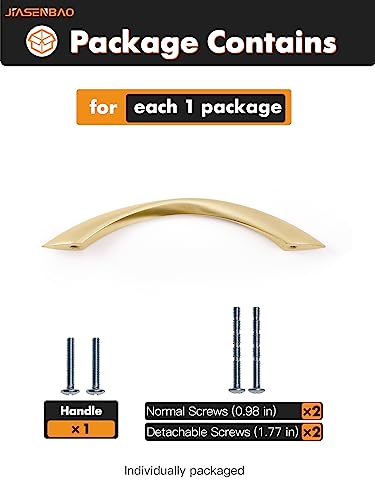 Brushed Gold Cabinet Pulls 5 Inch Arch Twisted Brass Handles Drawer Kitchen Cupboard Bathroom Dresser Cabinet Hardware Zinc Alloy 5 Pack - color: Brushed Gold, size: 5 Inch Hole Centers