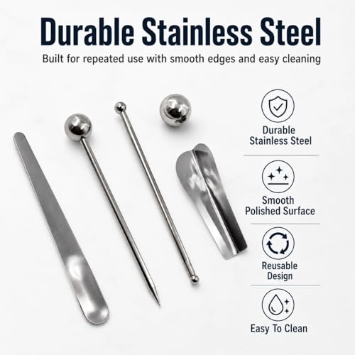 2 Sets Stainless Steel Caulking Tool Kit, Grout Finishing Tools for Tile Joints, Corners, Edges and Bathroom Seams, Reusable Caulk Removal and Smoothing Tools for Kitchen Bathroom Floor