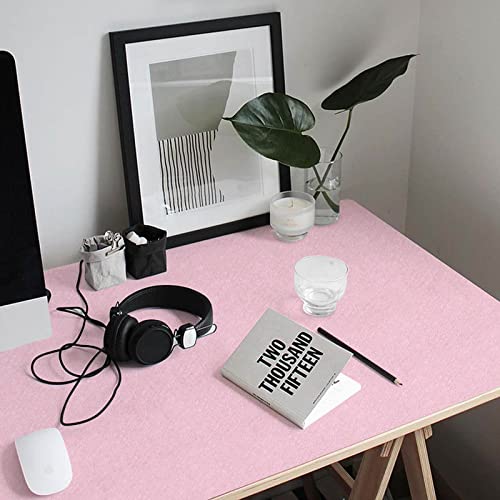 Pink Wallpaper Embossed Silk Self Adhesive Peel and Stick Contact Paper - color: Pink, size: 15.7" x 118"