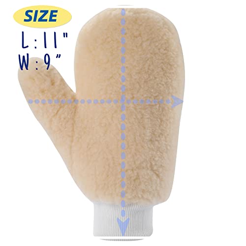 NANJA 6" Painters Mitt with Thumb Dusting & Cleaning Mitt,Paint Mitt
