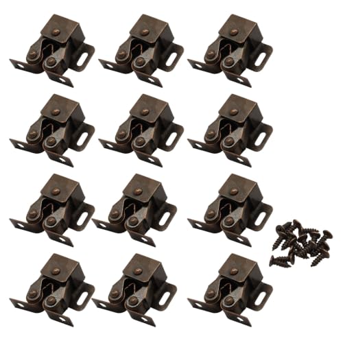 12 Pcs Double Roller Catch Cabinet Latch