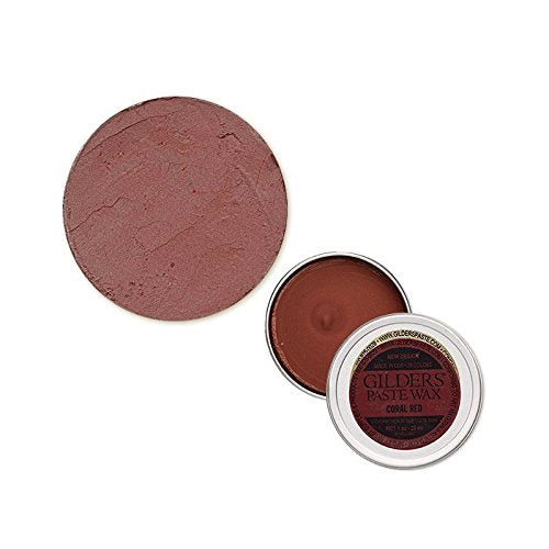 Gilders Paste Wax Paste 1 Ounce (30 ml) Canister Coral RED