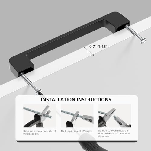 Black Cabinet Handles 5 Inch Matte Black Cabinet Pulls 10 Pack - color: Black, size: 5 Inch (128 mm) Hole Centers