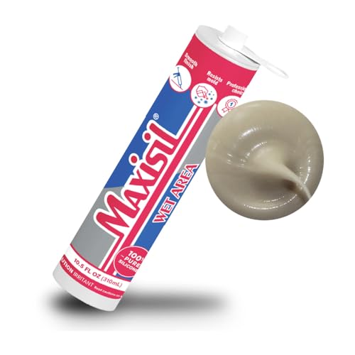 Maxisil Wet Area Silicone Sealant 310ml - A55 Vanilla - color: A55 Vanilla