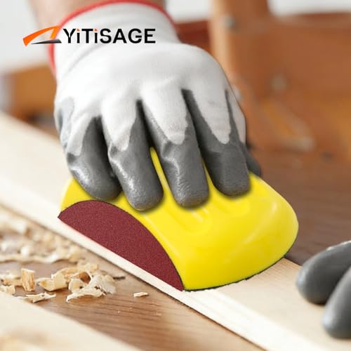 1pc 5 Inch Mouse Hand Sanding Block for Hook and Loop Discs Ideal for Wood Furniture Restoration Home Arts and Crafts - style: 5 inch Mouse Hand Sanding Block