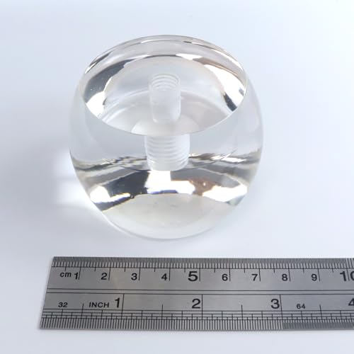 Clear Acrylic Furniture Legs, 1.9 Inch Height, 4Pcs - size: H 1.9 Inch