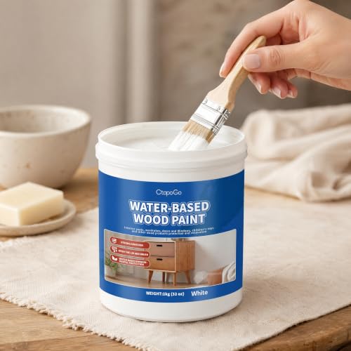 Wood Furniture Paint, White, 10 fl oz