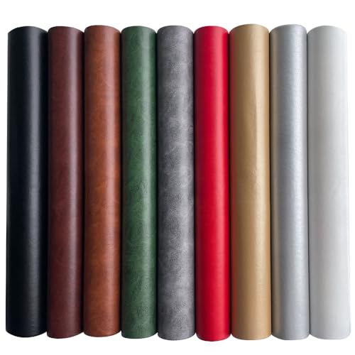 Soft Faux Leather 11.8"x53"(30x135cm) PU Synthetic Leather Fabric for Bows Earrings Handbags Crafts (White) - color: White