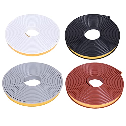 U-Shape Edge Banding, 16.4ft Self Adhesive Veneer Edging,TPE Flexible Furniture Edge Protector for Cabinet Repair Furniture Restoration (12MM, Black) - size: 12MM, style: Black