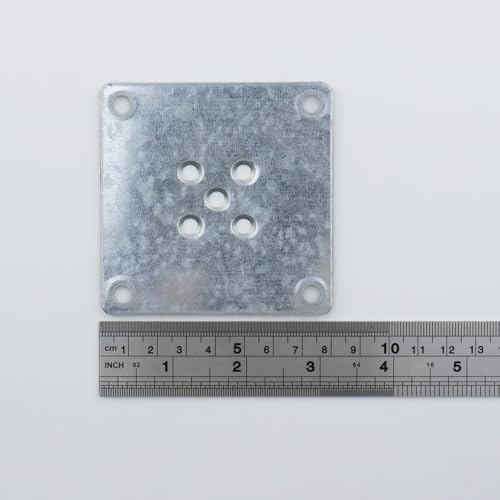 Geesatis Leg Mounting Plates,Furniture Leg Attachment Plates,3.2",4Pcs - size: 3.2 x 3.2 Inch