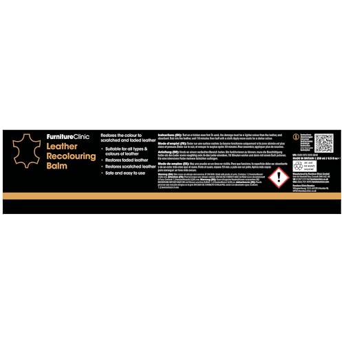 Furniture Clinic Leather Complete Restoration Kit, Dark Brown, 5 Piece - color: Dark Brown, size: Complete Kit