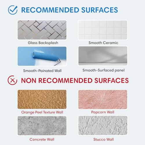 COMSTICKC Thicker Peel and Stick 3D Backsplash Tiles Kitchen Bathroom - color: White