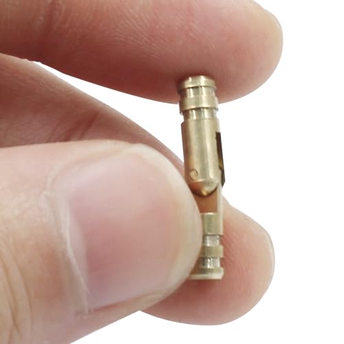 Luomorgo Barrel Hinges, 4x20mm Brass Hidden Hinges, 25 Pcs - size: 4x20mm