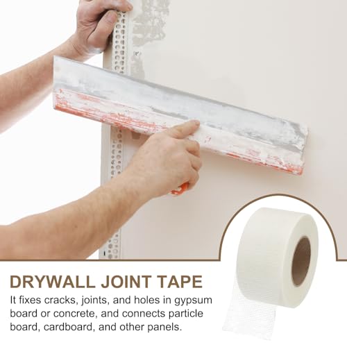 PATIKIL Drywall Repair Mesh Tape, 3 inch x 164 ft Fiberglass Repair Patch Self-Adhesive Dry Wall Joint Tape 12 Mesh Wall Hole Crack and Seam Patch, White - size: 3 inch x 164 Feet